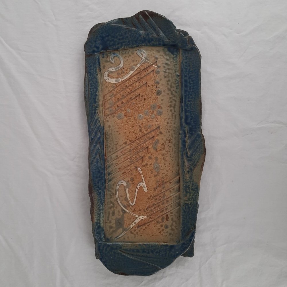 RARE -Larry Spears Nashville Indiana Pottery Wall Hanging/Tray - 17"